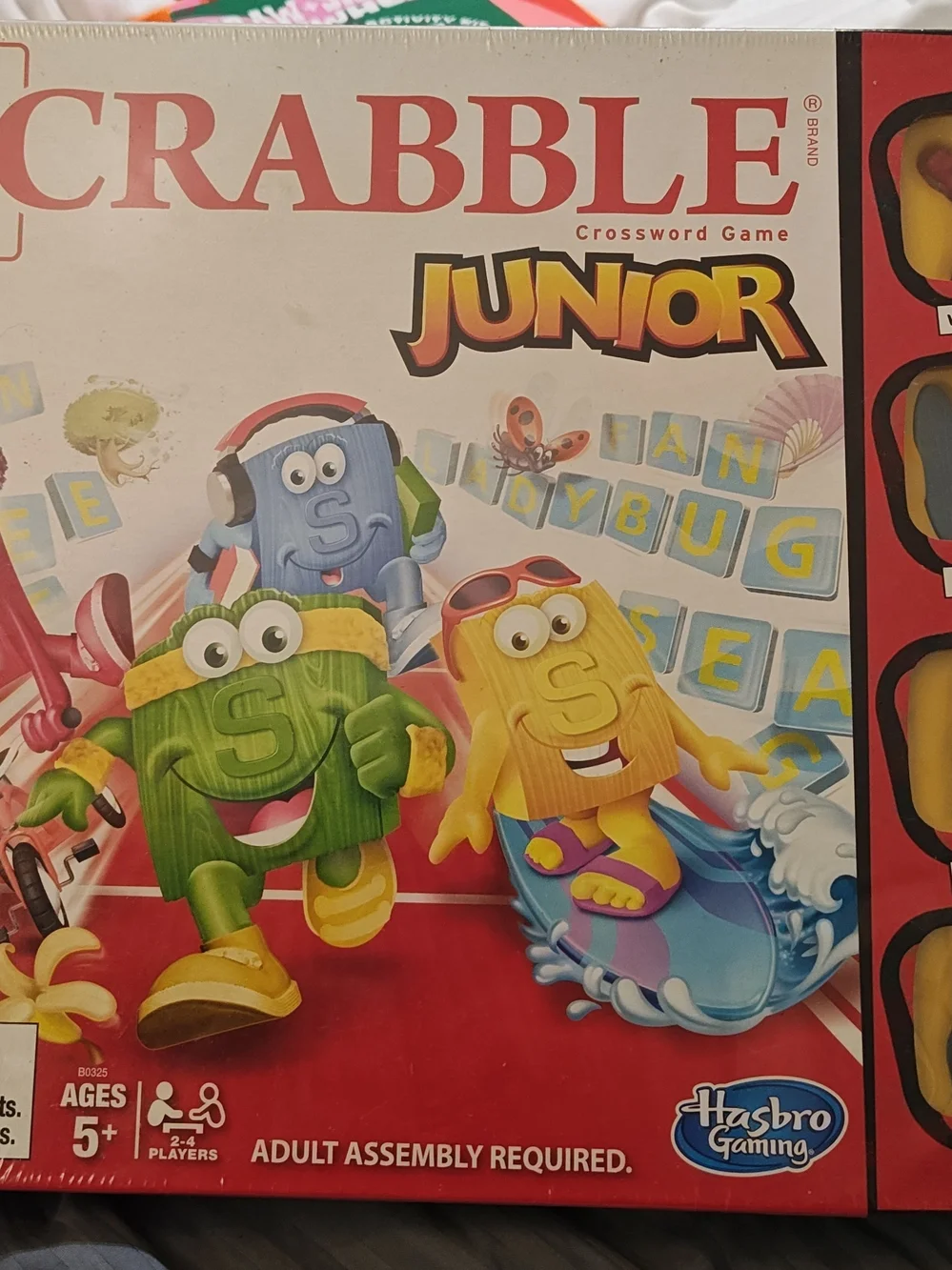 Hasbro Scrabble Junior Game - Yellow, Green & Blue